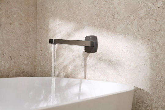 KFA Built-In Faucet Outflow For Bathtub Gray