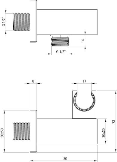 Deante für Dusche Silber