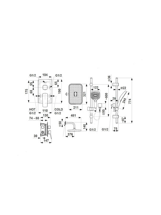 KFA pentru Duș Argintiu 5907571452885
