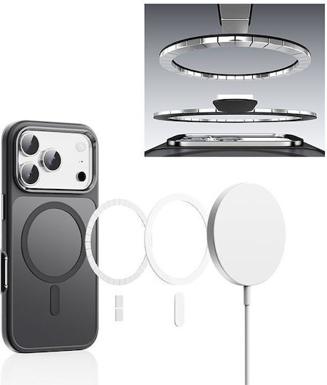 Rock Guard Touch Matte Back Cover Πλαστικό / Σιλικόνης Μαύρο (iPhone 17 Pro)