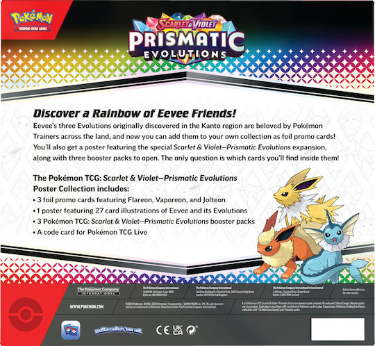 Pokemon Tcg Scarlet & Violet Prismatic Evolutions Poster Collection