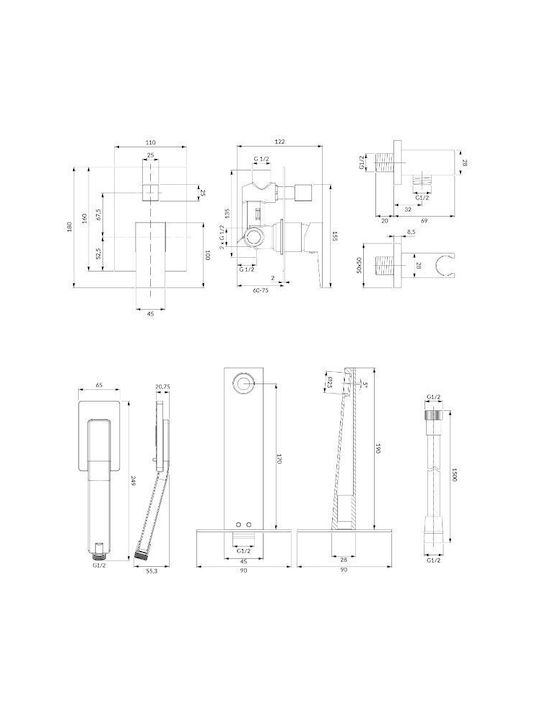 Omnires For Bathtub Silver