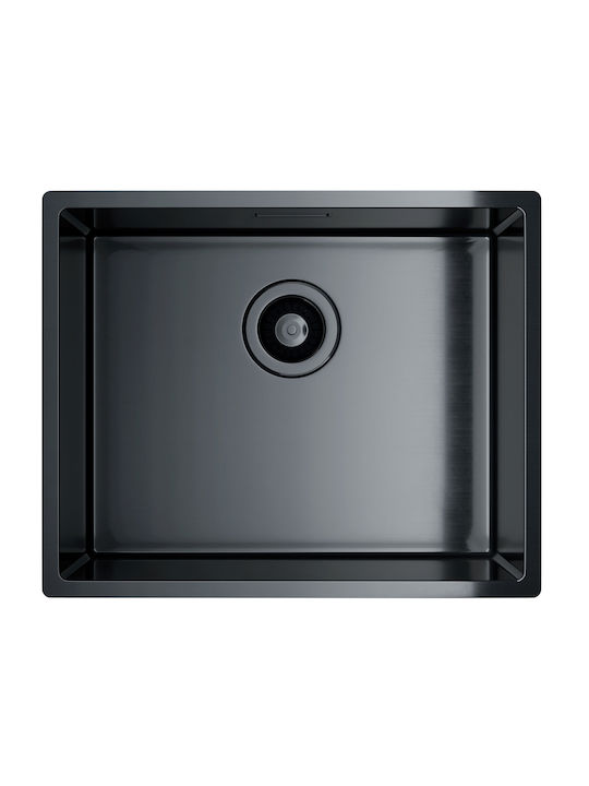 Globalo Undermount Kitchen Sink Inox L44xW54cm Gray