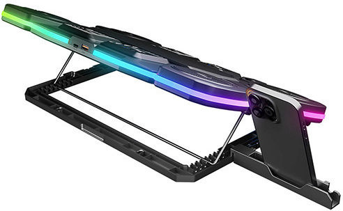 Rampage S50 Glacier Cooling Pad για Laptop έως 17" με 11 Ανεμιστήρες και Φωτισμό