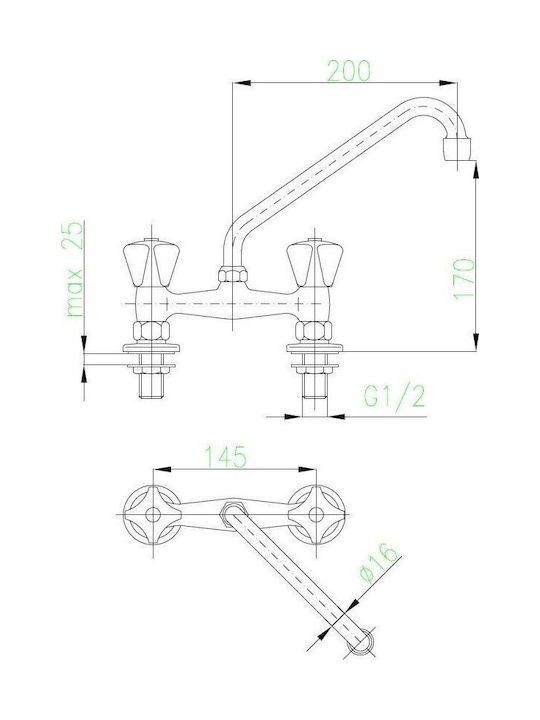 KFA Kitchen Faucet Counter Gray