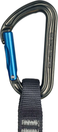 Dmm Shadow Quickdraw Climbing Quickdraws 12 Cm 6-pack Titanium Blue