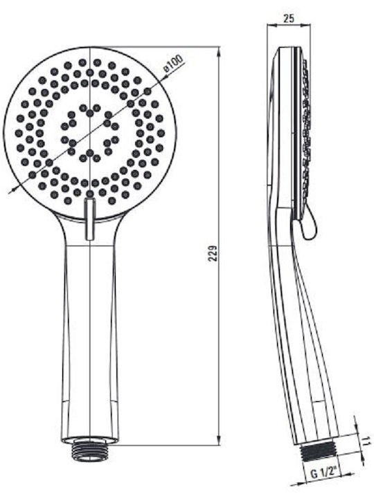 Deante Mixing Shower Shower Faucet Gold