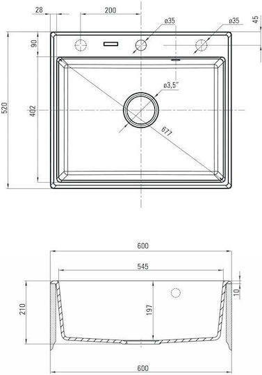 Deante ZQN 7103 Ένθετος από Συνθετικό Γρανίτη Μ52xΠ60cm Μπεζ Deante ZQN 7103 Ένθετος από Συνθετικό Γρανίτη Μ52xΠ60cm Μπεζ