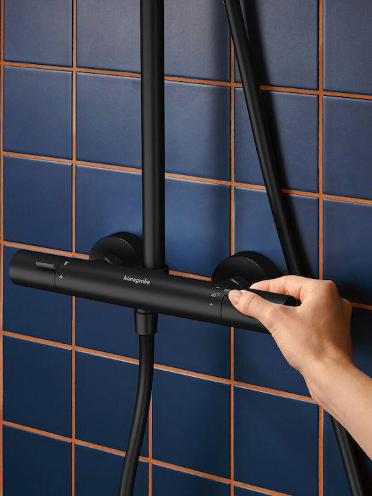 Hansgrohe Στήλη Ντουζ χωρίς Μπαταρία Μαύρη