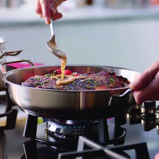 Fissler Original Profi Σωτέζα από Ανοξείδωτο Ατσάλι 28cm