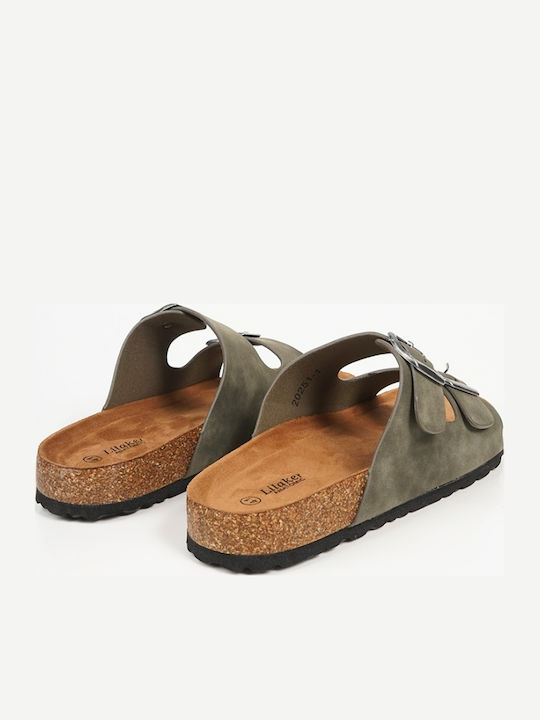 Men's Sandals in Green Colour