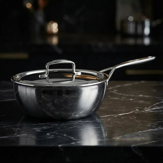 Demeyere Stainless Steel Saute Pan with Lid 24cm