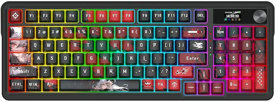 Redragon ARTEMIS PRO Ασύρματο Gaming Μηχανικό Πληκτρολόγιο με RGB φωτισμό (Αγγλικό US)