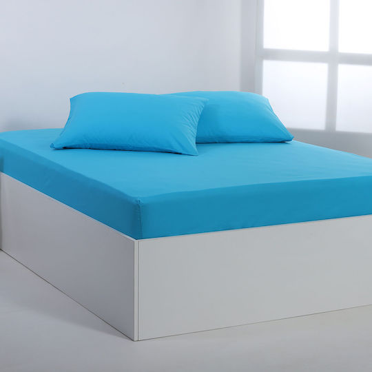 Silk Fashion Σεντόνι Υπέρδιπλο 245x267εκ. River Blue