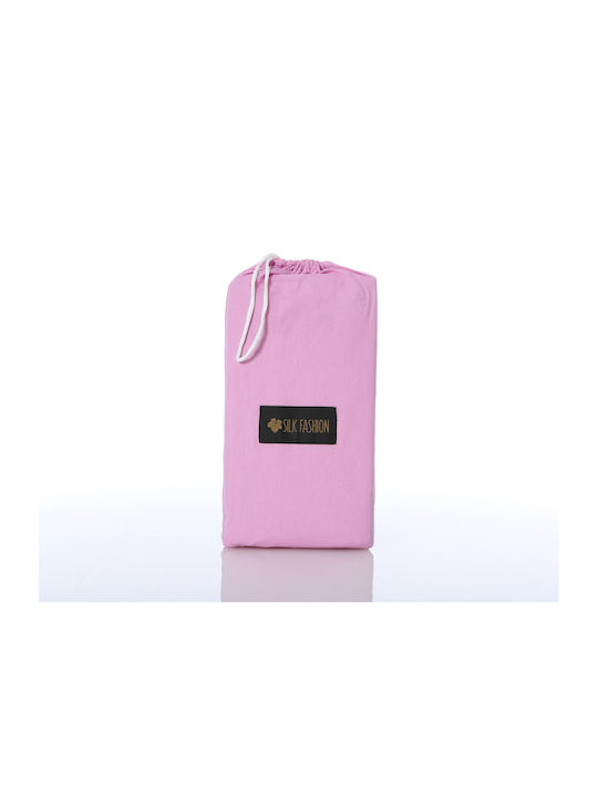 Silk Fashion Σεντόνι Μονό με Λάστιχο 105x200+35εκ. Pastel Levander