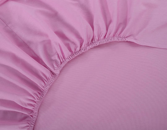 Silk Fashion Σεντόνι Μονό με Λάστιχο 105x200+35εκ. Pastel Levander