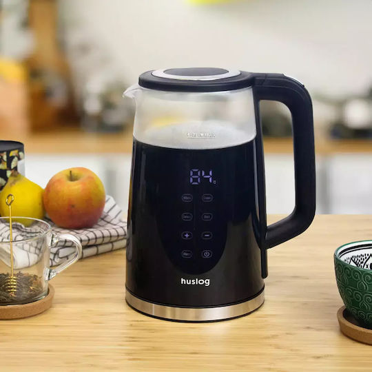 Huslog Електрическа Кана 1.7л 2200W Черна