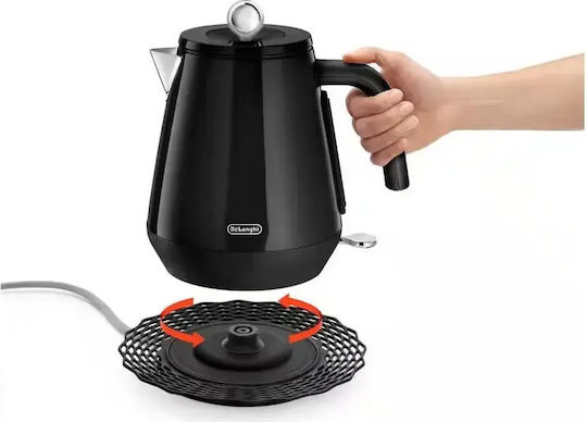 De'Longhi Eclettica Чайник 1.7л 2000W Черен