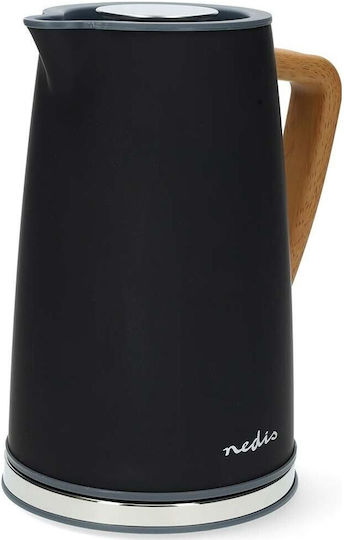 Nedis Soft-Touch Fierbător 1.7lt 2200W Negru