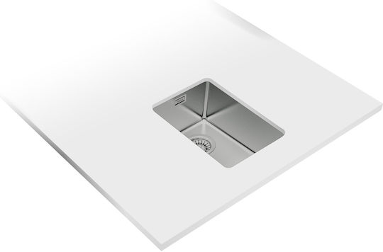 Teka Linea Rs15 Υποκαθήμενος Νεροχύτης Inox Μ44xΠ31cm Γκρι