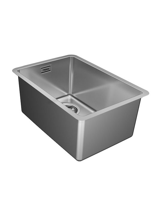 Teka Linea Rs15 Υποκαθήμενος Νεροχύτης Inox Μ44xΠ31cm Γκρι