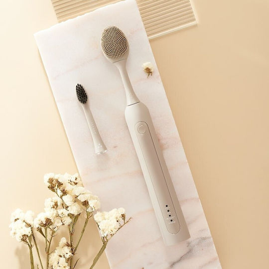 Ersatzkopf Seysso Farb Gesichtsbürste 2 Stück Stein Beige