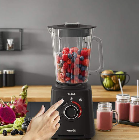Tefal PerfectMix+ Μπλέντερ με Γυάλινη Κανάτα 2 lt 1200W Μαύρο