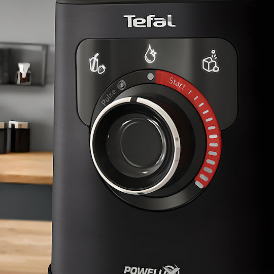 Tefal PerfectMix+ Μπλέντερ με Γυάλινη Κανάτα 2 lt 1200W Μαύρο