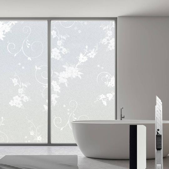Matte Selbstklebende PVC Fensterfolie UV Privatsphäre Weiß 60 X 400 Cm