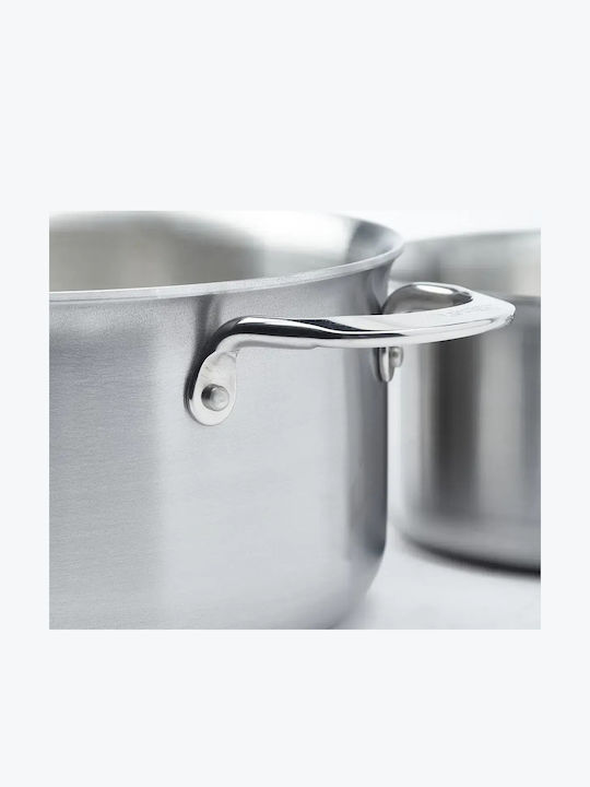 De Buyer Βαθιά Ανοξείδωτη Κατσαρόλα 24cm