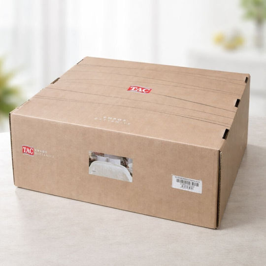 Tac Κουβέρτα Πικέ Υπέρδιπλη 220x240εκ. Γκρι