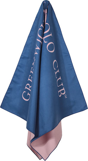 Greenwich Polo Club Πετσέτα Microfiber Σώματος 280gr/m² Διπλής Όψεως Μπλε 170x80εκ.
