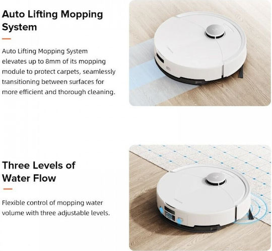 Roborock Q10 PF Robot Vacuum Cleaner with Laser Mapping & 10000Pa Suction Power Black