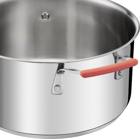 Tefal Opti Space Pots Set from Stainless Steel 3 Pieces