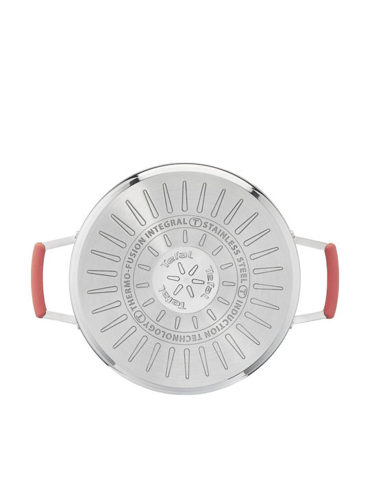 Tefal Opti Space Töpfe Set aus Rostfreiem Stahl 6 Teile