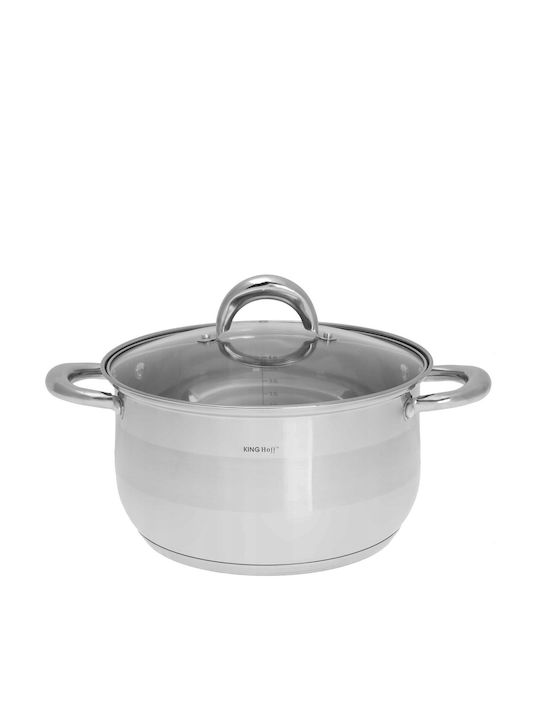 KING Hoff Cookware Set Made of Stainless Steel Inox with Non-stick Coating 6 Pieces