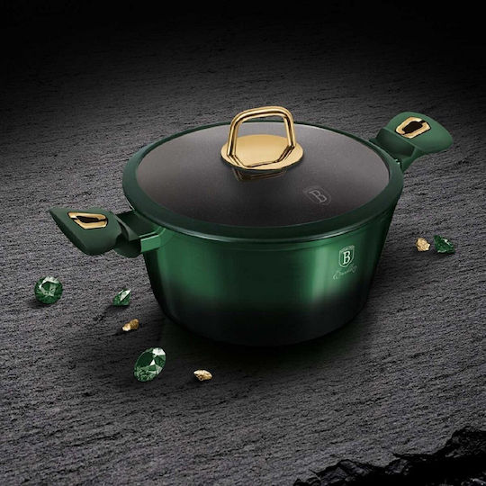 Berlinger Haus Metallic Line Kochgeschirr-Set aus Aluminium Emerald Collection mit Antihaftbeschichtung 4 Stück