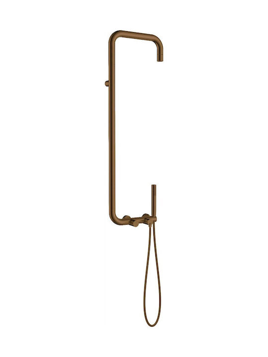 Deante Shower Column with Mixer Bronze