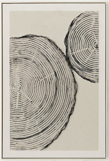 Gemälde Black Holz Druck 60x90 cm