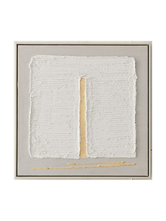 Gemälde Elfenbein Gold 50x50 cm