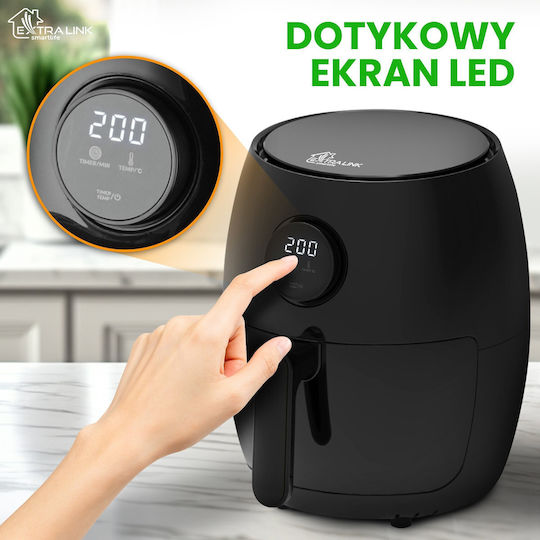 Extralink Friteuză cu aer cu Wi-Fi 2lt Negru