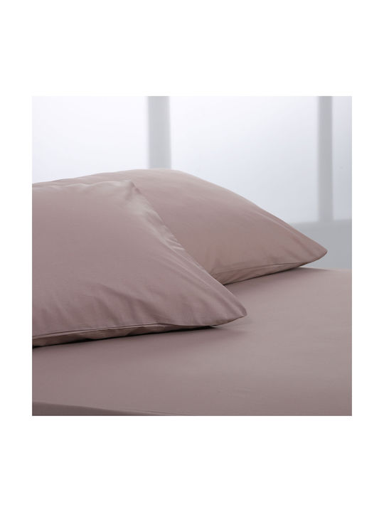 Silk Fashion Set Pillowcases with Envelope Cover Mashroom 52x72cm