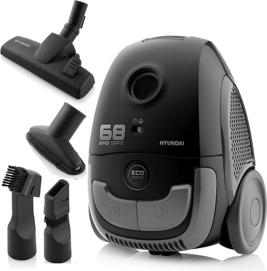 Hyundai VC068B Staubsauger 800W Eingetütet 2Es Schwarz