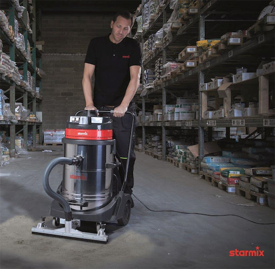 Starmix GS 3078 PZ Staubsauger Flüssigkeiten / Feststoffe 3600W mit Edelstahl Behälter 78Es