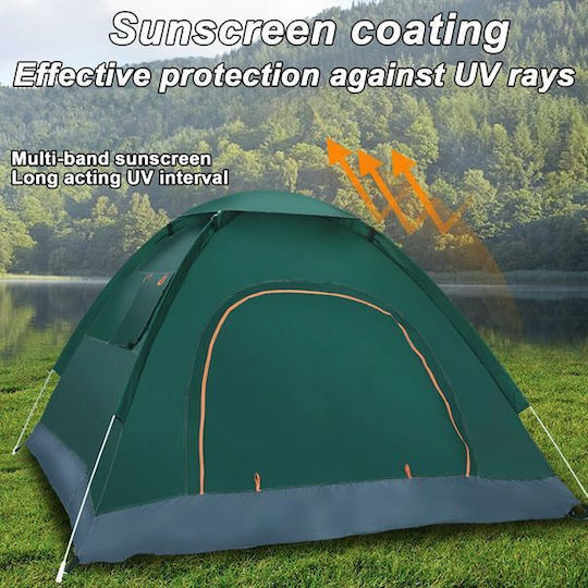 Summertiempo Automatic Summer Camping Tent Igloo Blue for 4 People 200x200x135cm