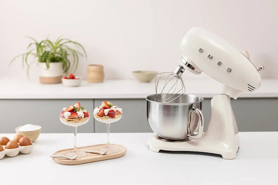 Smeg Стенд миксер 1000W с Неръждаема Купа 4.8лт