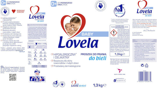 Lovela Baby Detergent Powder for Whites Clothes 1.3kg
