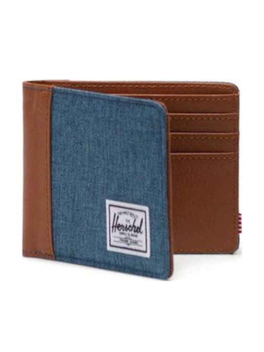 Hank Leather Men's Travel Wallet with RFID Blue