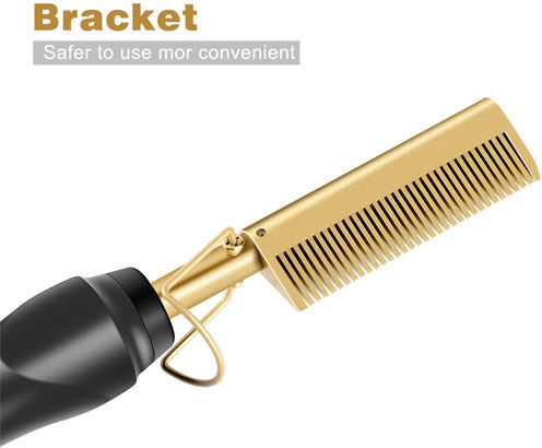 Heated Ceramic Electric Brush for Hair and Beard Straightening 30W