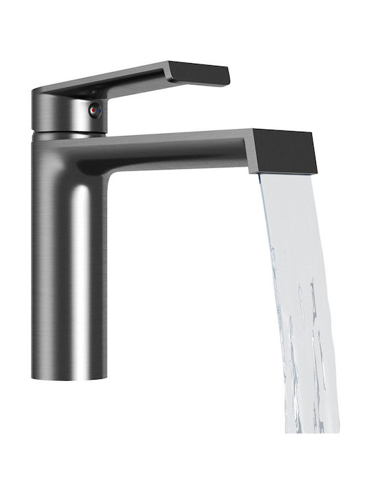 Granitan Retro Waschbeckenarmatur Grau